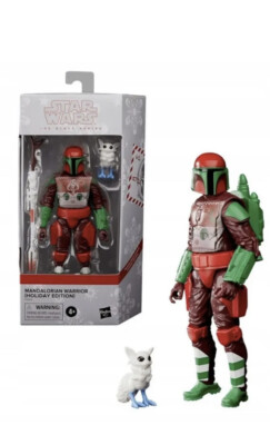 Star Wars The Black Series Mandalorian Warrior Holiday Edition 6'' Actionfigur
