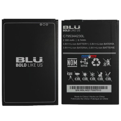 BLU Studio J5 S0290 Original OEM battery Bateria C795344230L 2300mAh 8.74Wh