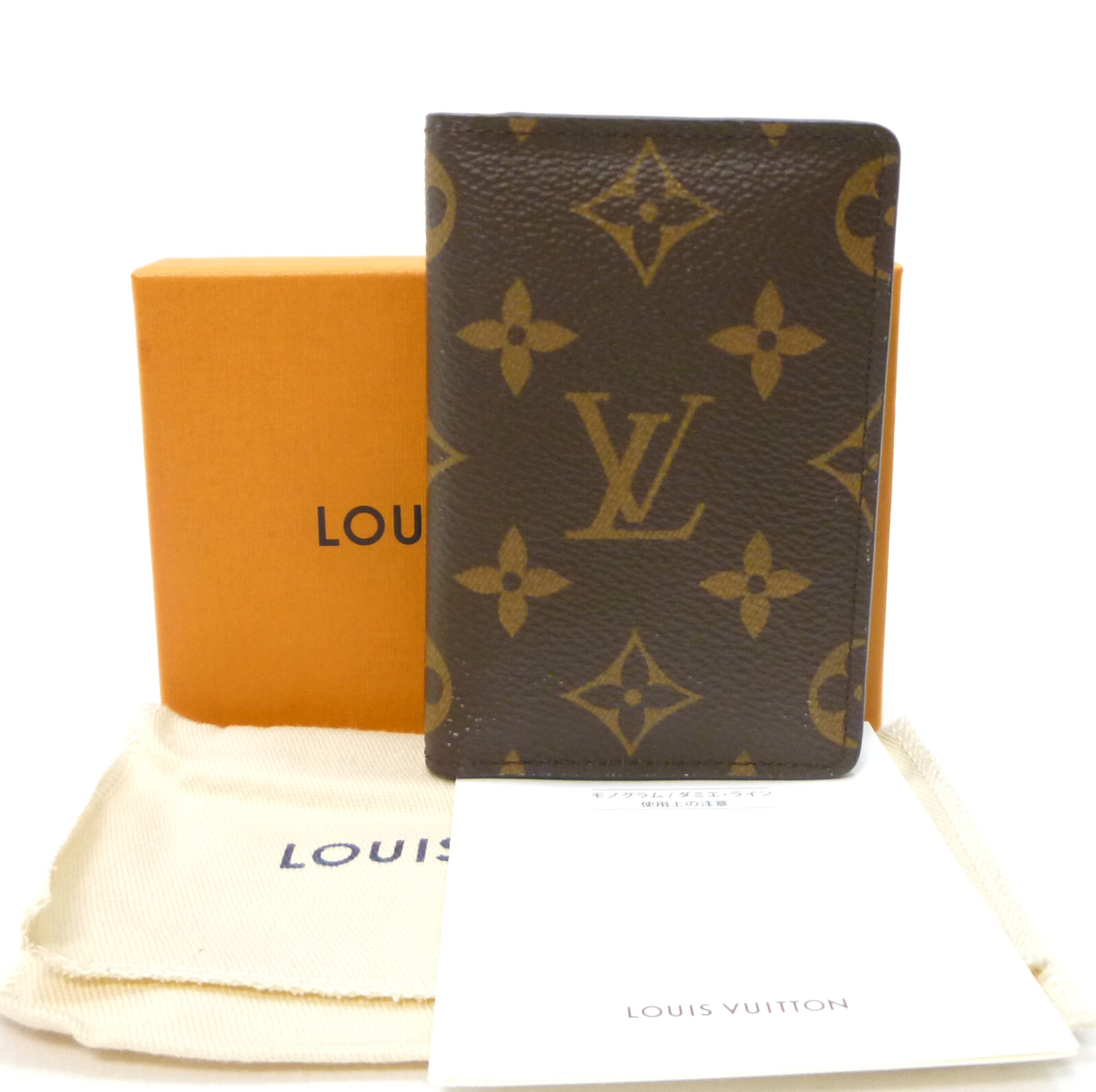 Auth LOUIS VUITTON Pocket Organizer Card Holder M60502 Monogram 
