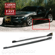 For Toyota Supra A90 2020-2024 AG Style Carbon Side Skirt Extension Splitter Kit