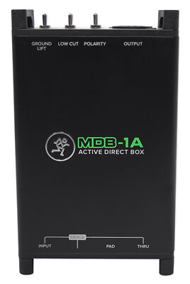 Mackie MDB-1A Active Direct Box DI Box For Ultra-low Noise and Distortion