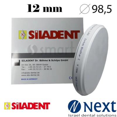 Dental Lab Milling CAD CAM zirconia 98.5 mm Siladent Biostar wait translucent 12