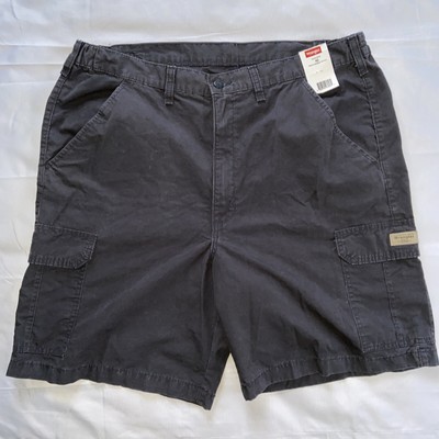 wrangler men's cargo shorts with elastic waist