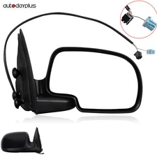 Power Heated Mirror For 03-07 Chevy GMC Right Passenger Side View Black