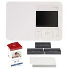 Ensemble : Imprimante photo compacte Canon SELPHY CP1500 blanche avec ensemble de papier KP-108IN
