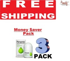 3 THREE PACK Perspirex Comfort Antiperspirant Roll On 20ml Free Ship to USA