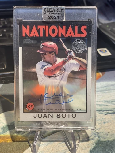 Juan Soto Clearly Authentic 2021...1986 35 Yr Anniversary 🔥🔥🔥