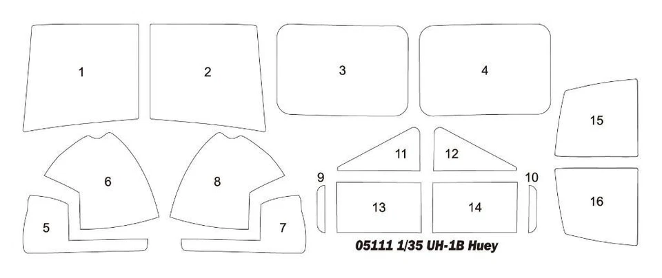 1/35 Trumpeter UH-1B Huey Helicopter Plastic Model Kit - Image 4 of 4