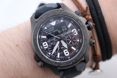 CITIZEN ECO DRIVE PROMASTER LAND ANALOG / DIGITAL WATCH JV1008-63Eq RARE