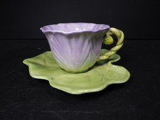 Burton + Burton Flower Teacup + Saucer, Lavender, Sunflower in cup