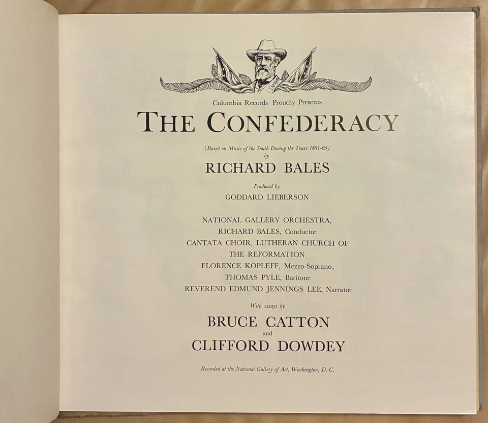 THE CONFEDERACY 1861-1865 LP & Historical Booklet Columbia Masterworks Original - Image 4 of 4