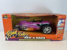 VTG 2001 Toy State Road Rippers Rev   Race Battery Operated Car - Purple - NEW