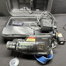 Sony Handycam CCD-F77 Video8 Camcorder 8x/24x Zoom w/ Case Battery/AV