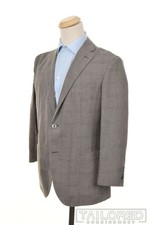 BOGLIOLI K JACKET Gray Houndstooth Wool Mohair Blazer Sport Coat EU 52 / US 42 R