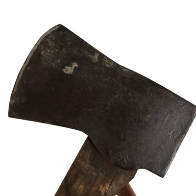 VTG Forged Hewing Side Axe Head ~ 5 Lb Primitive Timber Framing Blacksmith Made