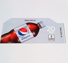 Diet Pepsi Dixie Narco & Vendo Vending Flavor Strip Drink Label 20oz. Bottle