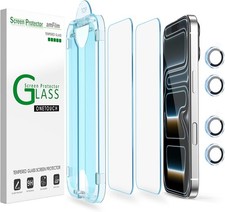 amFilm OneTouch Screen Protector for iPhone 17 Pro 6.3''  Camera Lens Protector