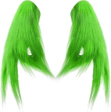 Green Monster Gloves for Adults Teens Plush Furry Gloves Halloween Cosplay 