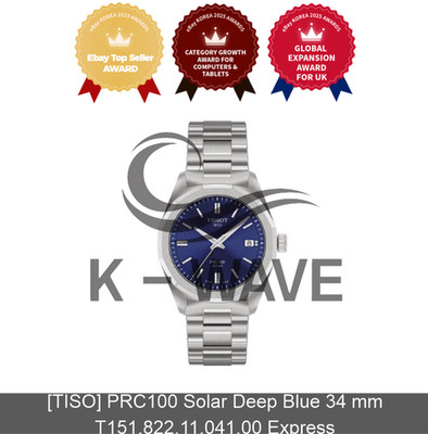 [TISO] PRC100 Solar Deep Blue 34mm T151.822.11.041.00 Express