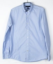 TOMMY HILFIGER Men 80's Two Ply Casual Shirt Top Size M