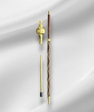 SI - DRUM MAJOR'S MACE/STAVE  60 inches  With Eagle Top  Gold Plated Fittings