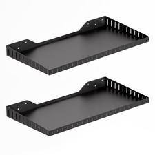 PEKGRIL 2 Pack Garage Wall Shelf, 1X2 Ft Heavy Duty Garage Shelving, Wall Mou...