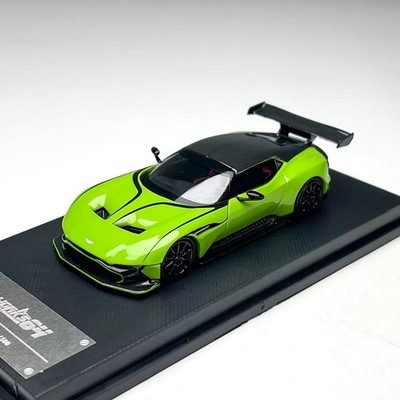 FW 1/64 Scale Aston Martin Vulcan Green2 Diecast Car Model Toy Collection Gift