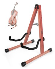 Cello Stand with Bow Holder,A-Frame Floor Stand with Padded Foam, Handcrafted...