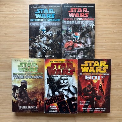 Complete Lot STAR WARS Republic Commando 1-5 by Karen Traviss PB