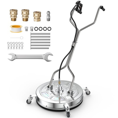 #ad 24quot; Pressure Washer Surface Cleaner with 4 Wheels Dual Handle Stainless Ste... $363.65