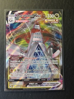 Pokémon TCG Duraludon VMAX Ultra Rare Crown Zenith Card 104/159