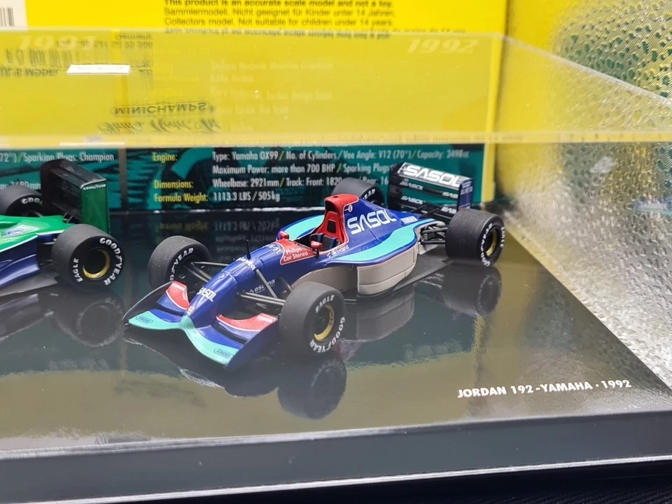 Minicha F1 1:43 #402109192 Jordan Set 1/5 1991/1992 Ford 191 u. Yamaha mit OVP  - Bild 3 von 4