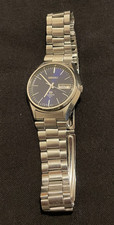 Seiko watch SQ 4004 quartz blue dial 0903-8159 (Working but read desc)