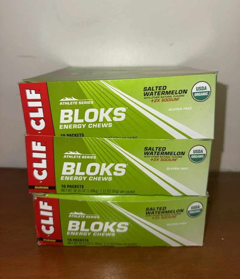 Clif Bar Clif Bloks Energy Chews Sandía Salada Energy Snack Paquete de 18 Foto 2 de 4