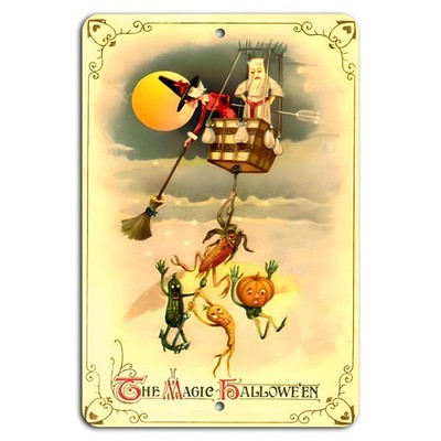 Halloween Metal Sign BanginPrints Enchanted Adventure Aluminum 8x12