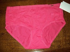 NWT LE MYSTERE INFINITE COMFORT BRIEF PANTIES NYLON SPANDEX 4438 RASPBERRY S/M