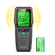 RDINSCOS MT-28 Pinless Digital Moisture Meter for Wood & Building Materials
