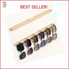SEKSON Wall Mounted Sunglasses Organizer, Wood Sunglass Holder for Wall, Eyeglas