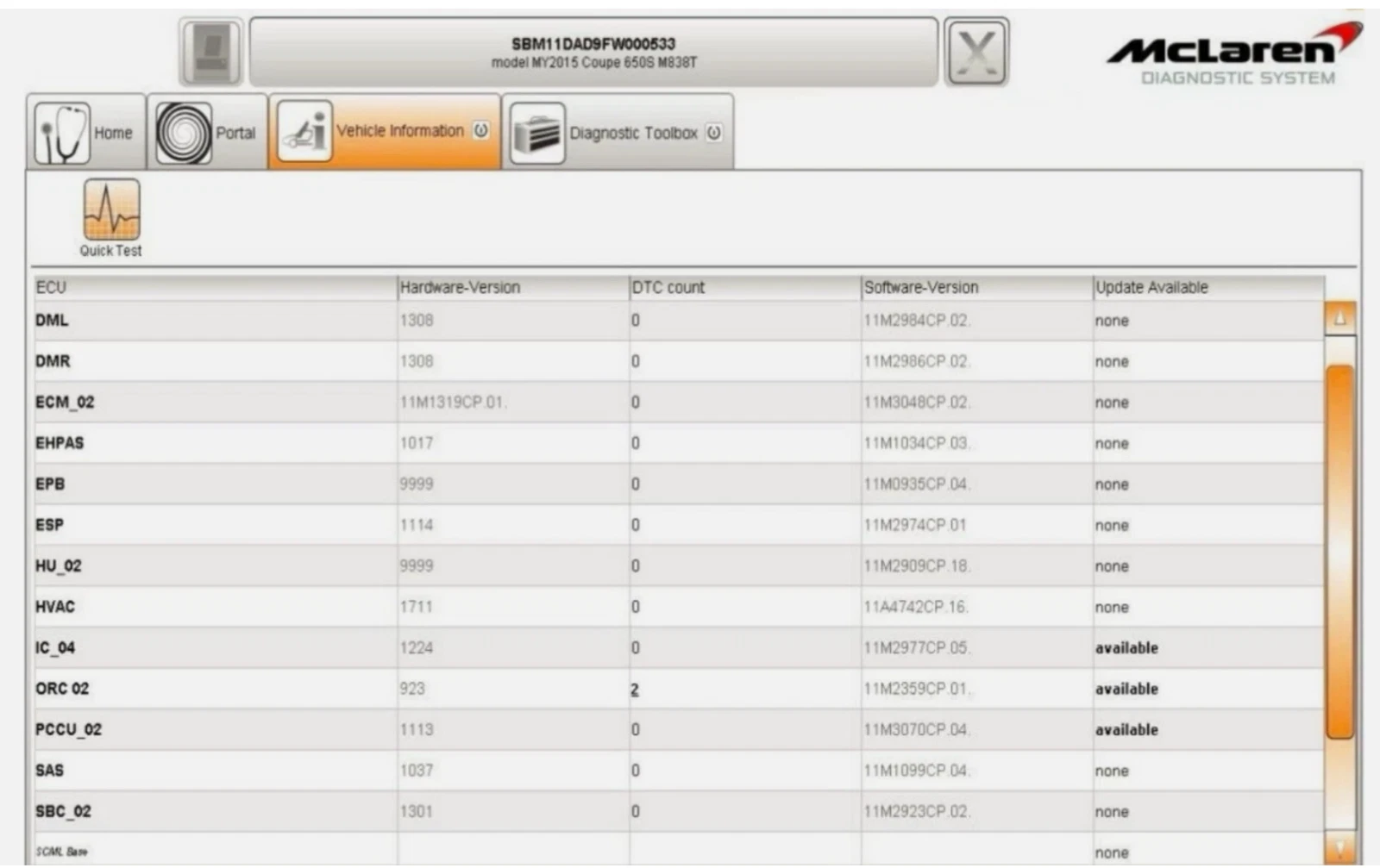 McLaren Diagnostic System MDS Offline. Panasonic CF-D1 No Annual Fee (USA) image 4