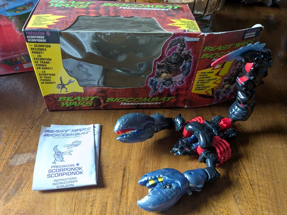 Transformers Beast Wars SCORPONOK 100% Complete Mega Class Original 1996 BOXED 2 - Image 1 of 1