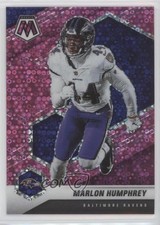 2021 Panini Mosaic No Huddle Pink Mosaic Prizm 20/20 Marlon Humphrey #24 rf2