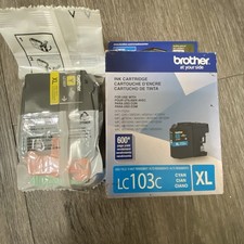 Brother LC103 XL Cyan and Yellow Ink Cartridges Sealed Expired