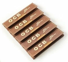 OCB Virgin Slim King Organic Rolling Papers - 5 Pack