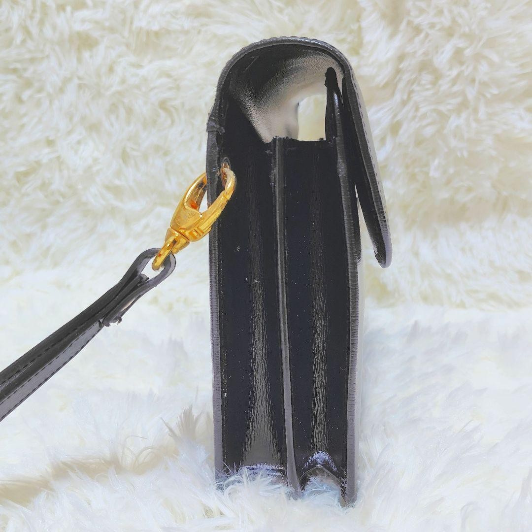 GIVENCHY clutch bag in plain black leather thumbnail 5