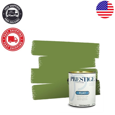 #ad Prestige Interior Paint amp; Primer 1 Gallon Flat Finish Behr Green Dynasty Match $103.54