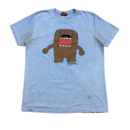 Domo Kun Mustache Cartoon Short Sleeve T Shirt Men's Medium Y2K NHK TYO