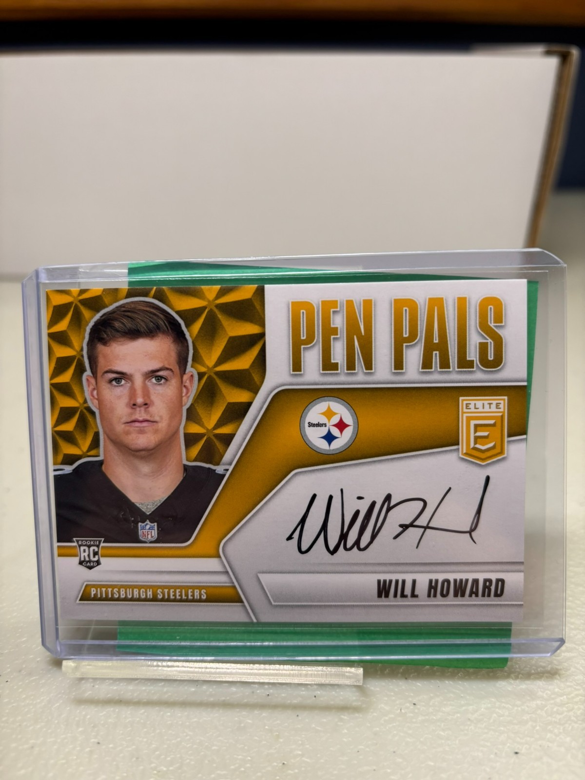 2025 Panini Donruss Elite Will Howard Pen Pals Auto RC Pittsburgh Steelers