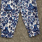 Zara Women’s USA Small Blue Pink White Ankle Flowy Lightweight Pants EUC — photo 2