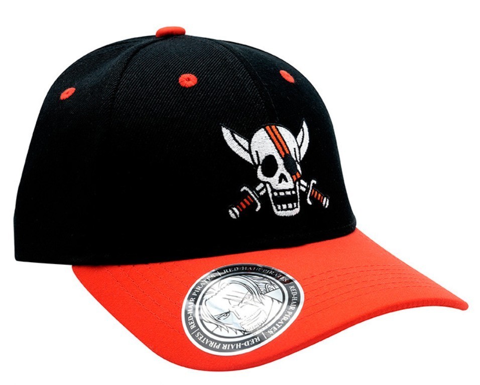 Cappello One Piece Shanks Skull black & red Cap Hat ABYstyle