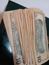 High Quality AGED Mirror Money Props/ Close Up Movie Maker 10 BILLS x 25